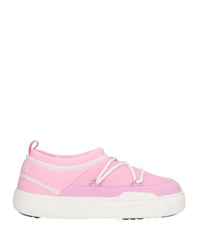 Moon Boot Man Sneakers Pink Size 10.5 Textile Fibers, Synthetisches Material