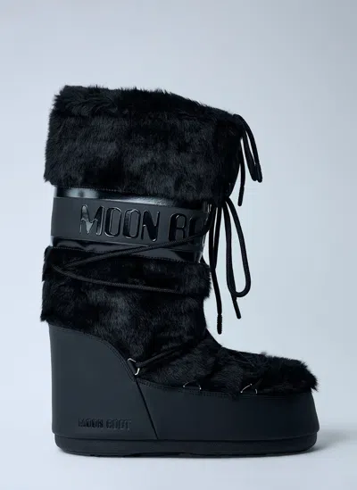 Moon Boot Mb Icon Faux-fur Boots In Black