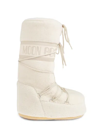 Moon Boot Mb Icon Fleece Snow Boots In Neutral