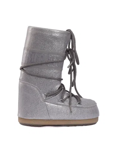 Moon Boot Mb Icon Glitter In Silver