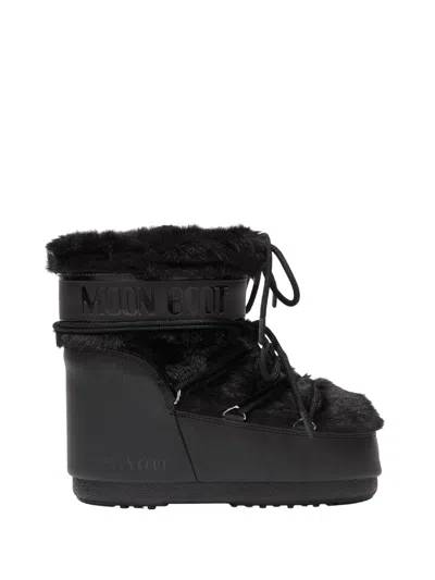 Moon Boot Mb Icon Low Faux Fur Boot In Black