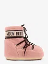 Moon Boot Icon Low Fleece Pink Snow Boot In Pink