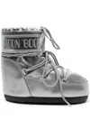 Moon Boot Icon Lace-up Boots In Metallic