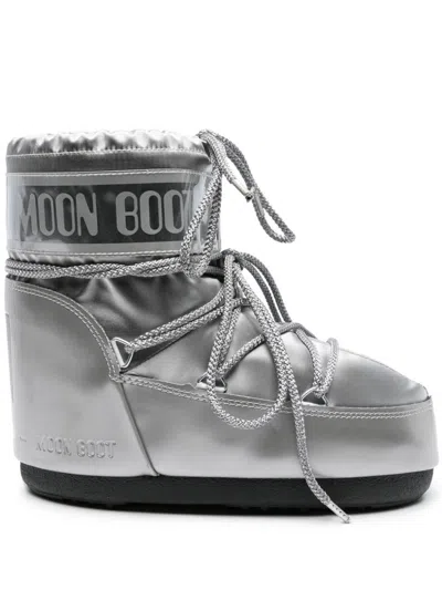Moon Boot Icon Lace-up Boots In Metallic