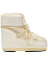 Moon Boot Icon Low Shell And Faux Leather Snow Boots In Gold