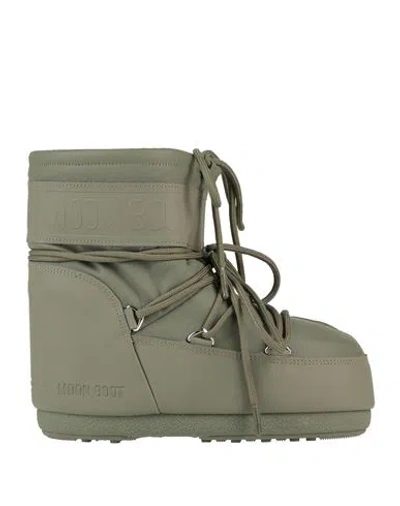 Moon Boot Mb Icon Low Rubber Woman Ankle Boots Military Green Size 5.5-7 Pvc - Polyvinyl Chloride, P