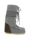 Moon Boot Logo-embellishment Boots In Gray