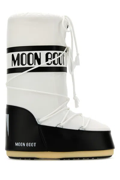 Moon Boot Mb Icon Nylon-4244 Nd  Male,female In White