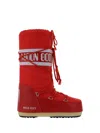 Moon Boot Classic Nylon Waterproof Snow Boots In Red