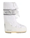 Moon Boot Icon Shell And Faux Leather Snow Boots In White