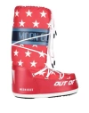 Moon Boot Mb Icon Retrobik Man Boot Red Size 11.5-13 Textile Fibers In Red