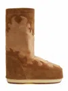 Moon Boot Mb Icon Suede Embroidery Boots In Brown
