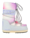 Moon Boot Mb Icon Tie Dye Toddler Girl Ankle Boots Light Grey Size 10c Textile Fibers In Grey