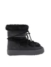 Moon Boot Stivale Ltrack Low Faux Fur Nero In Black