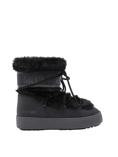 Moon Boot Mb Ltrack Faux Fur Wp Boot In Black