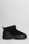 Moon Boot Luna Low Suede Boots In Black