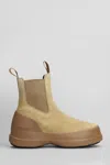Moon Boot Mb Luna Chelsea Ankle Boots In Leather Color Suede In Leather Color
