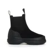 Moon Boot Mb Luna Chelsea Boots In Black Suede In Black