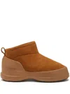 Moon Boot Caramel Suede Luna Low Ankle Boots
