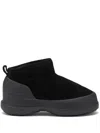 Moon Boot Mb Luna Low Boot In Classic Black With Premium Leather Construction In Black