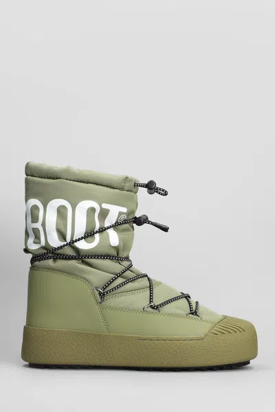 MOON BOOT MB MRACK POLAR ANKLE BOOTS IN GREEN NYLON