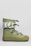 Moon Boot Mb Mrack Polar Ankle Boots In Green Nylon In Green