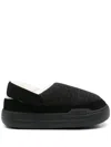Moon Boot Mb Park Clog Felt Black Melange In Black