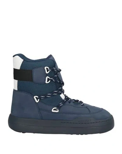 Moon Boot Mb Park Sneaker Boot Man Ankle Boots Blue Size 9 Polyurethane, Polyester