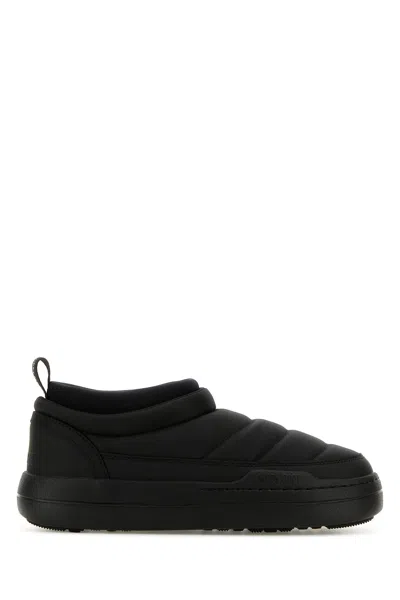 MOON BOOT MOON BOOT BLACK NYLON PARK SOFT ANKLE BOOTS