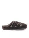Moon Boot Mb Teddy Decorative Stitching Slippers In Multi