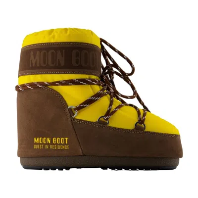 Moon Boot Mb X Gir Icon Low Ankle Boots  Synthetic Yellow
