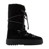 Moon Boot Mb X Gir Ltrack Boots  Leather Black In Black