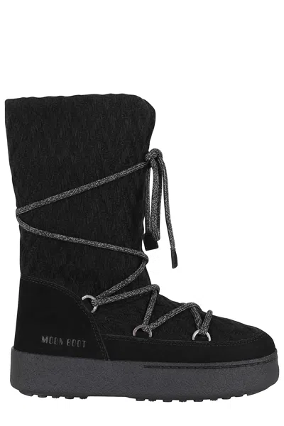 Moon Boot Mb X Gir Ltrack Knit In Black