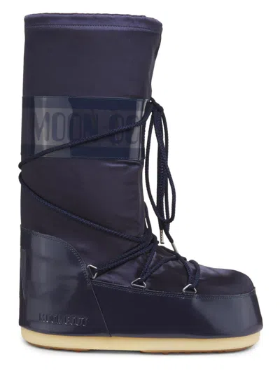 Moon Boot Men's Icon Glance Logo Boots In Blue