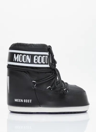 Moon Boot Men Icon Low Nylon Boots In Black