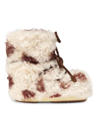 Moon Boot Men's Mb Icon Faux-shearling Boots In Brown