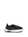 Moon Boot Blackwhite Round Toe Sneakers In Black