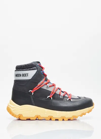 Moon Boot Men Tech Hiker Boots In Black