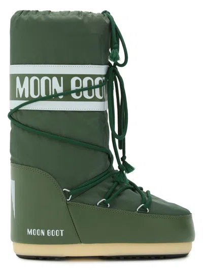Moon Boot Men's Unisex Icon Nylon Snow Boots In Green