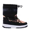 Moon Boot Metallic Snow Boots In Black