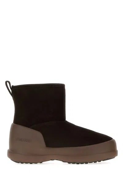 Moon Boot Mezzaluna Mid Ankle Suede Mini Boots In Multi