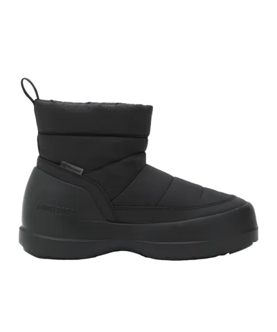 Moon Boot Mezzaluna Puffy Boots In Black