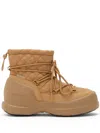Moon Boot Mezzaluna Quilted Boots In Neutral
