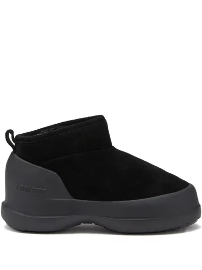 Moon Boot Mezzaluna Rain Boots In Black