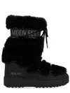 Moon Boot Mid-calf Plush Black Boots In Black