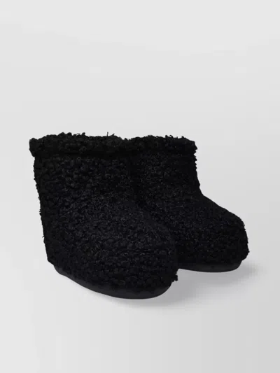 Moon Boot Mid-calf Textured Finish Boots In Black