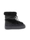 Moon Boot Stivale Ltrack Low Faux Fur Nero In Black