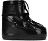 Moon Boot Mini Glitter Low Icon Boot In Black