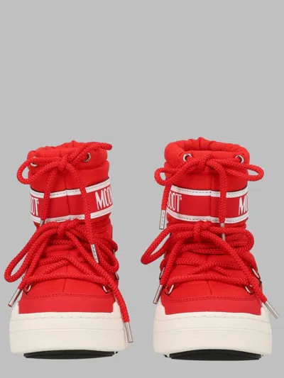 Moon Boot Mini Jr Park Boots In Red