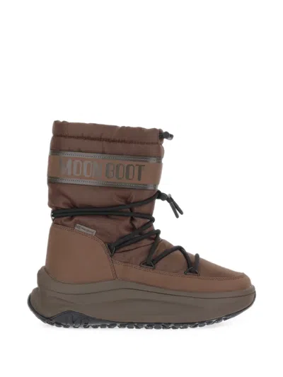 Moon Boot Moon 247 Polar Ankle Boots In Brown